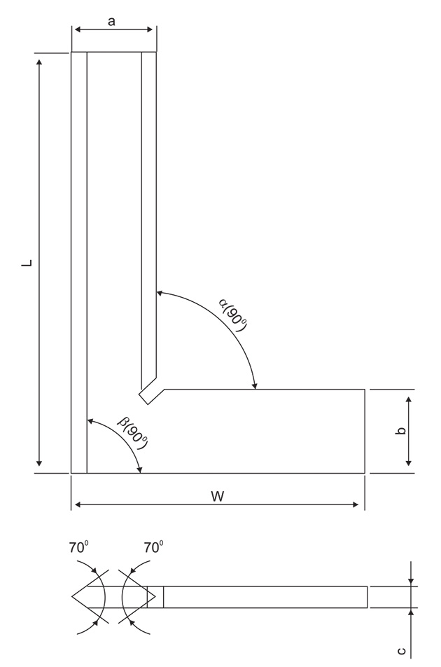 Beveled Edge Squares - SPECIFICATIONS & DIMENSIONS
